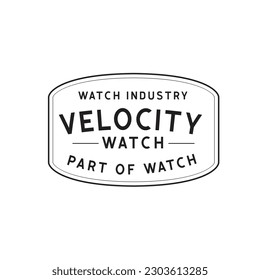 vintage watch Logo design illustration for watch company.combine classic and modern elements.12