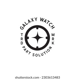 vintage watch Logo design illustration for watch company.combine classic and modern elements.71