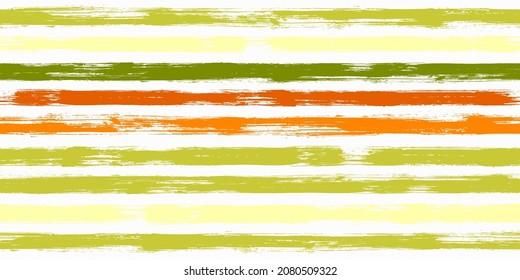 Vintage watercolor brush stripes seamless pattern. Ink paintbrush lines horizontal seamless texture for background. Hand drown paint strokes design artwork. For fabric.