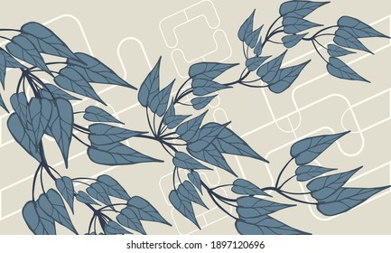 Vintage Watercolor Floral Background Pattern With Soft Fresh Color