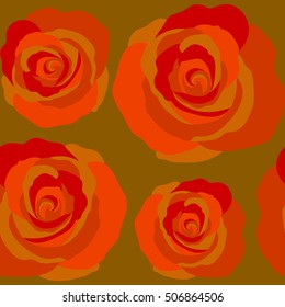 Vintage watercolor floral vector wedding invitation with abstract English roses, botanical natural rose seamless pattern.