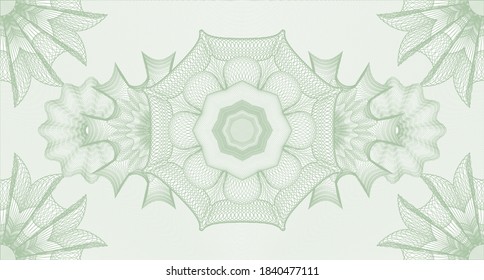 Vintage watermark. Guilloche background. Vector illustration. Detailed design. 