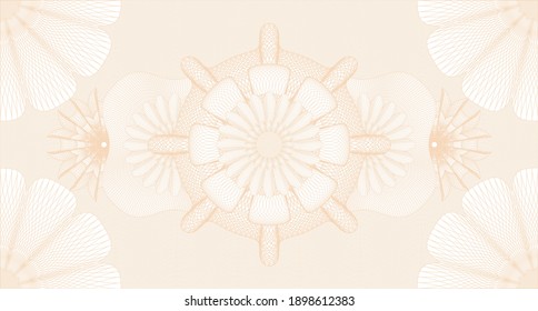 Marca de agua de época. Patrón de dinero. Ilustración vectorial. Diseño detallado. 