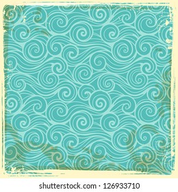 Vintage wave background