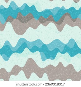 Vector líquido de ondas de cosecha vectorial sin soldadura. Textura de rayas dinámicas onduladas. Tapa decorativa de la superficie de fantasía. Diseño de adorno de fondo de escritorio. Fondo de las formas de fluido de salpicadura de flujo de onda.