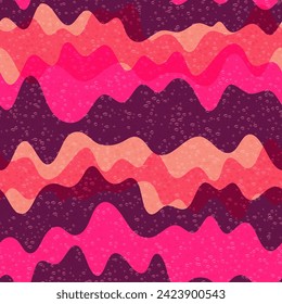 Vector líquido de ondas de cosecha vectorial sin soldadura. Textura de línea de curva a rayas. Tapa decorativa de la superficie de fantasía. Diseño de adorno de fondo de escritorio. Fondo de las formas de fluido de salpicadura de flujo de onda.
