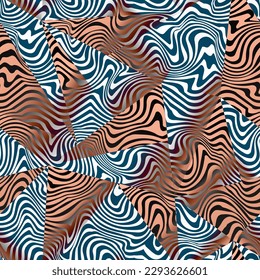 Vintage-Wavy-Linien nahtlose Textur
