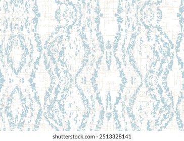 Vintage fundo listrado ondulado. geométrico angustiado Vetor damasco ilustração com fundo azul pastel. Padrão de repetição de textura de geometria de alta definição em textura criativa.