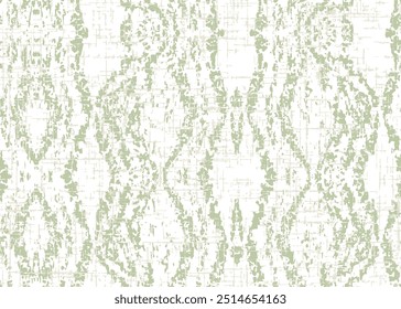 Vintage fundo listrado ondulado. geométrico angustiado Vetor damasco ilustração com fundo verde pastel. Padrão de repetição de textura de geometria de alta definição em textura criativa.