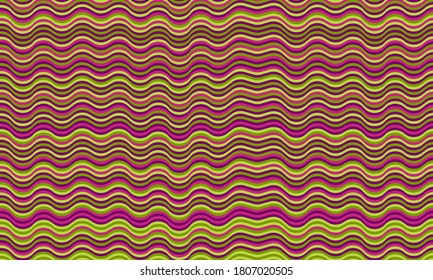 Vintage wavy stripes background. Waves, curve lines ripple texture. Card background pattern vector. Curved stripes wavy ribbons vector. Colorful wave ripple line art.