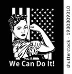 Vintage We Can Do It Poster Vector Illustration