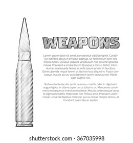 Vintage weapons poster