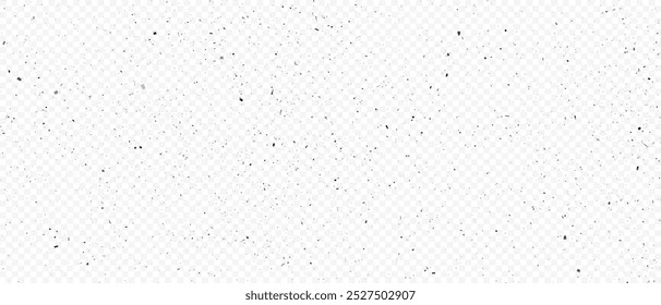 Vintage weathered black texture. Dark grunge pattern overlay on transparent background. Screen background example.