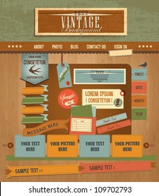 Vintage Web design elements 2