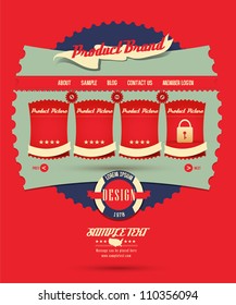 Vintage Web design elements 5