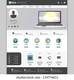 Vintage website template 