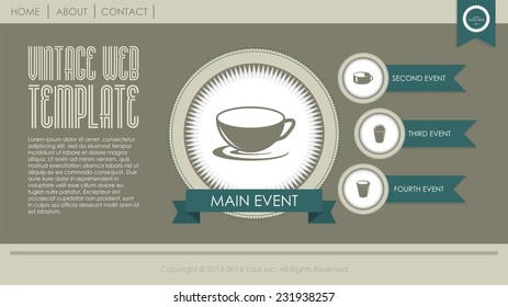 Vintage Website Template