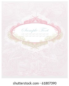 vintage wedding card