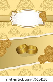 vintage wedding card