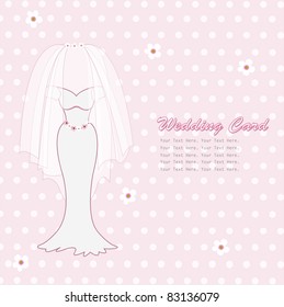 Vintage wedding card