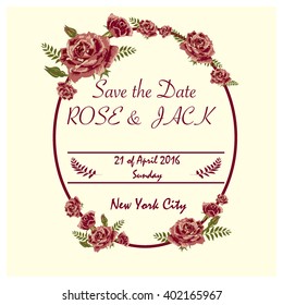vintage wedding card/Background