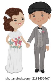 Vintage Wedding Couple, 1920s Wedding Inspiration, Cute Bride Groom