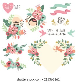 Invitación a la Flora de Bodas Vintage