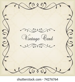 Vintage wedding frame