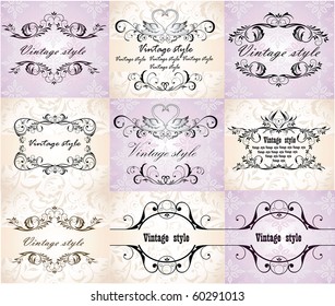 Vintage wedding frames