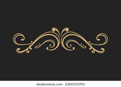 Vintage wedding gold ornament editable background