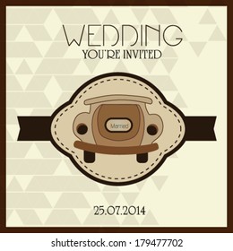 Vintage Wedding Invitation  