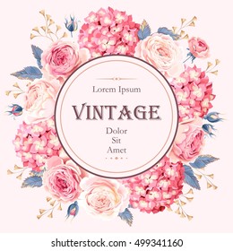 Vintage wedding invitation