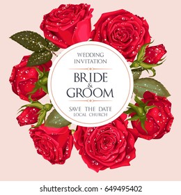 Vintage wedding invitation