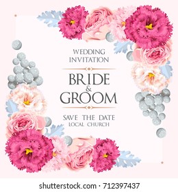 Vintage wedding invitation