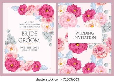Vintage wedding invitation