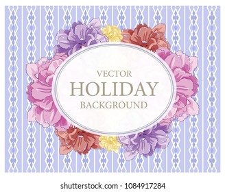 Vintage wedding invitation. Vector, illustration