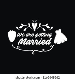 vintage wedding ornament vector in black background