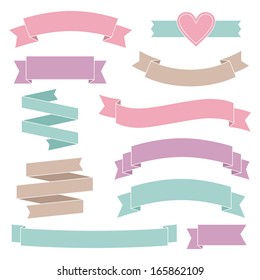 Vintage wedding ribbons collection