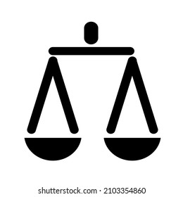 Vintage weight icon or law symbol vector sign