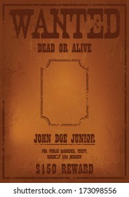 Vintage western poster