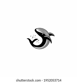 Vintage whale logo design. Whales are associated with 
compassion and knowledge. They are also associated with unbridled creativity.