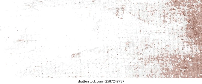 Vintage white background with a distressed texture. The white background features a rustic, worn-out look with subtle brown accents. Minimal grunge paper texture vector background