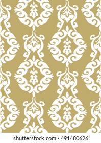 vintage white beige seamless pattern