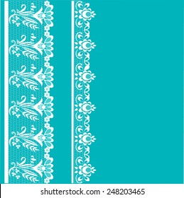 Vintage White Lace Borders Stock Vector (Royalty Free) 248203465 ...