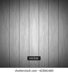 Vintage white wood texture. Natural wooden background with woodgrain. Top view. Vector rustic planks texture.
