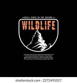 Vintage wild life badges outdor vector design