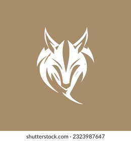 Vintage Wild Wolf Logo Vector Illustration