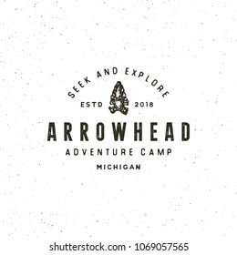 vintage wilderness logo. hand drawn retro styled outdoor adventure emblem, badge, design elements, logotype template. vector illustration