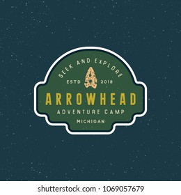 vintage wilderness logo. hand drawn retro styled outdoor adventure emblem, badge, design elements, logotype template. vector illustration