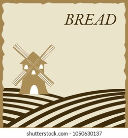 Vintage Windmill Label.